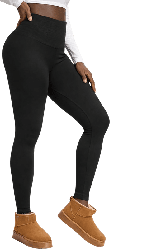 High Waisted Tummy Control Fleece Lined Leggings