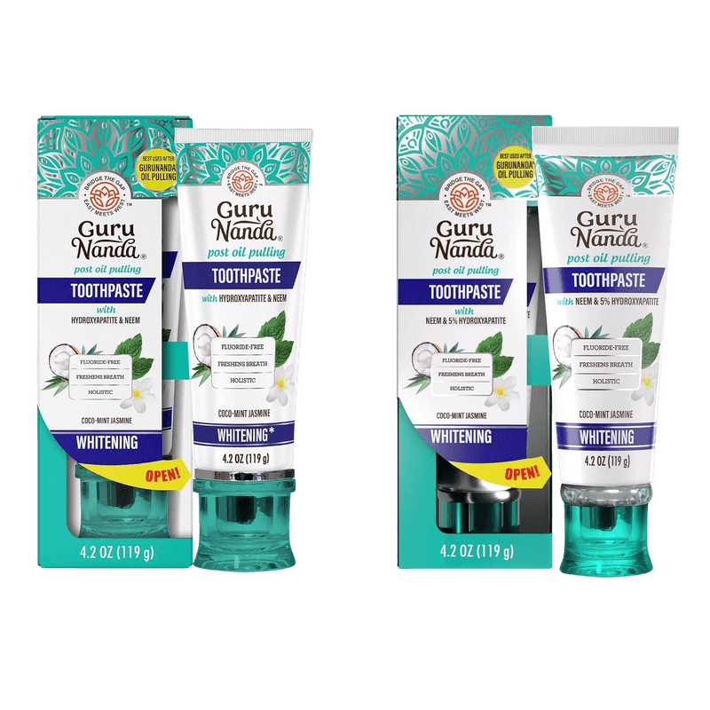 GuruNanda Toothpaste w/ Tongue Scraper & Squeezer