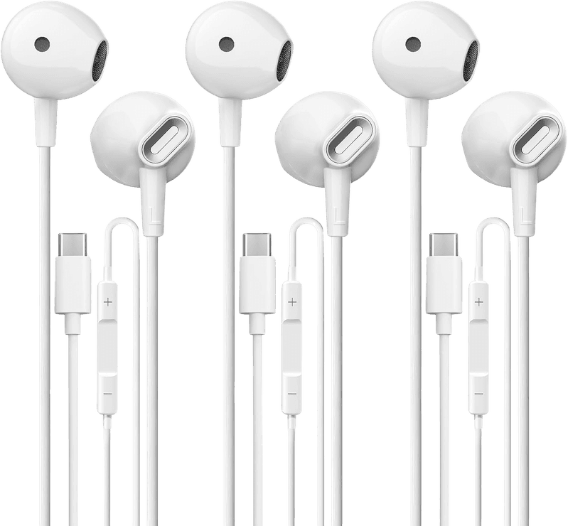 USB C Headphones 3 Pack