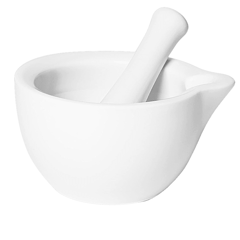 Ceramic Mortar and Pestle Herb & Pill Grinder