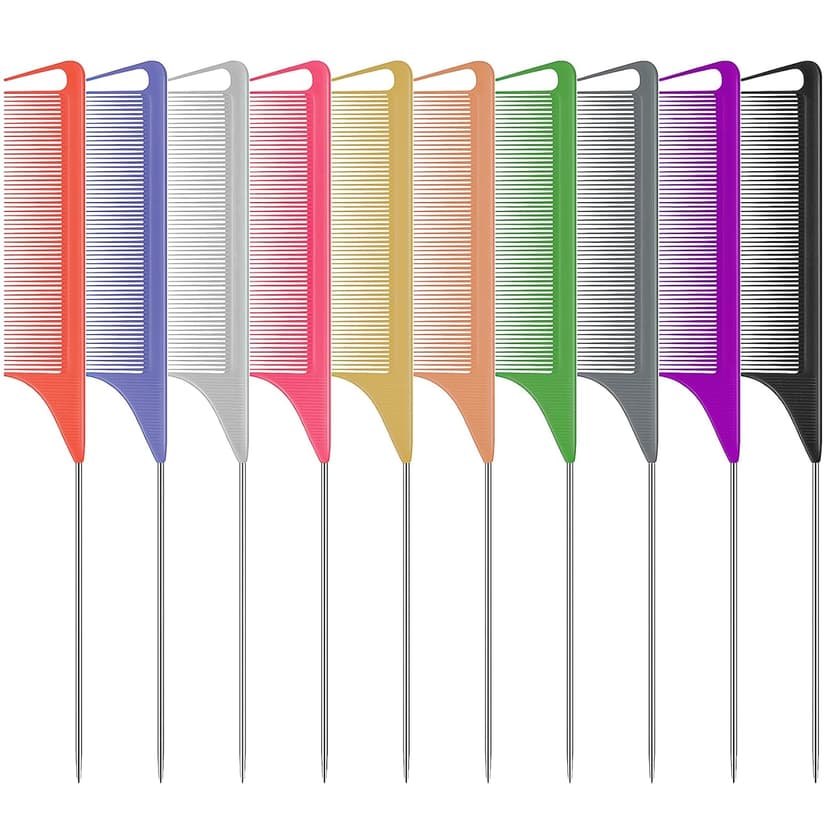 10 PCS Rat Tail Combs Set